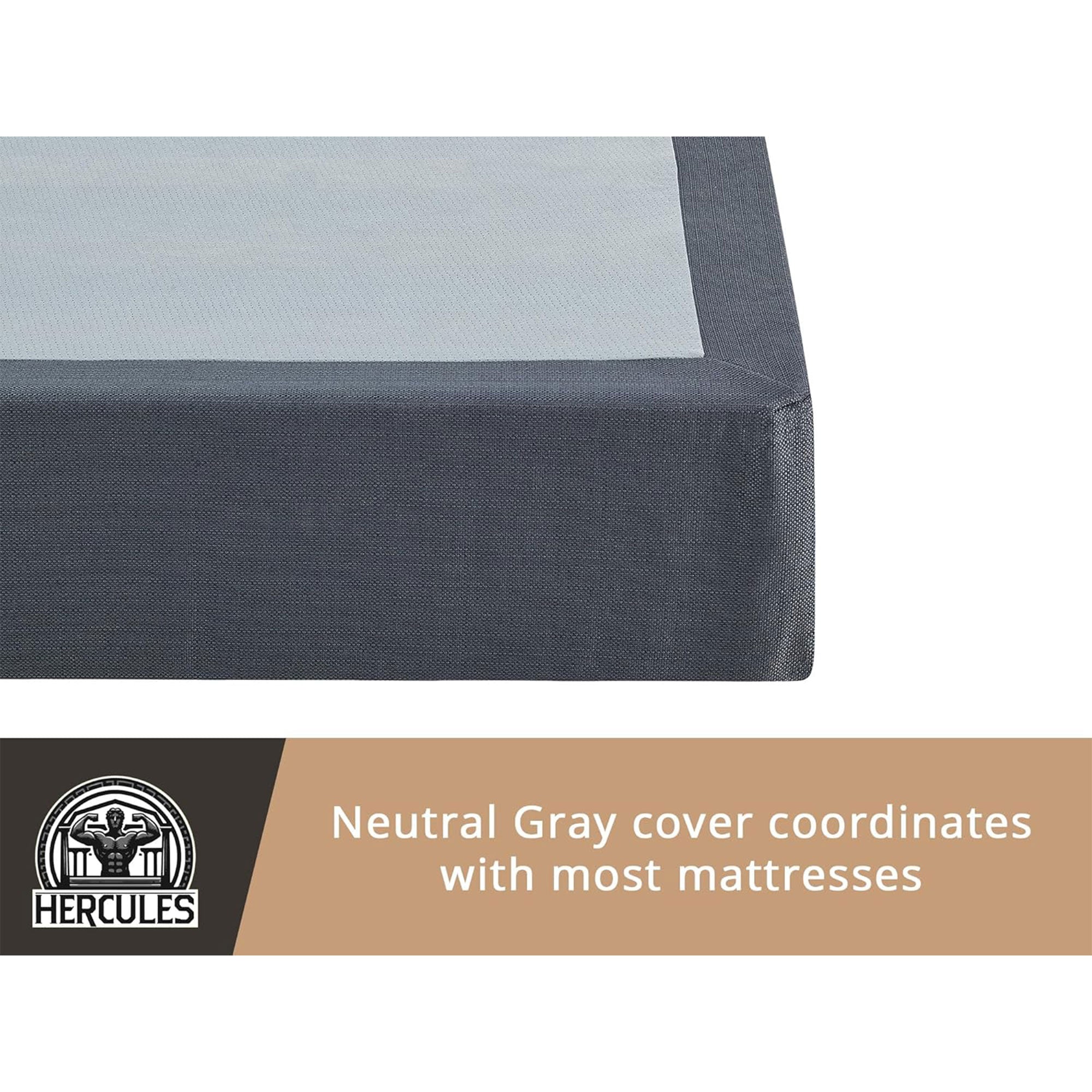 Hercules 8 Inch High Profile Instant Foundation Box Spring Replacement, Full