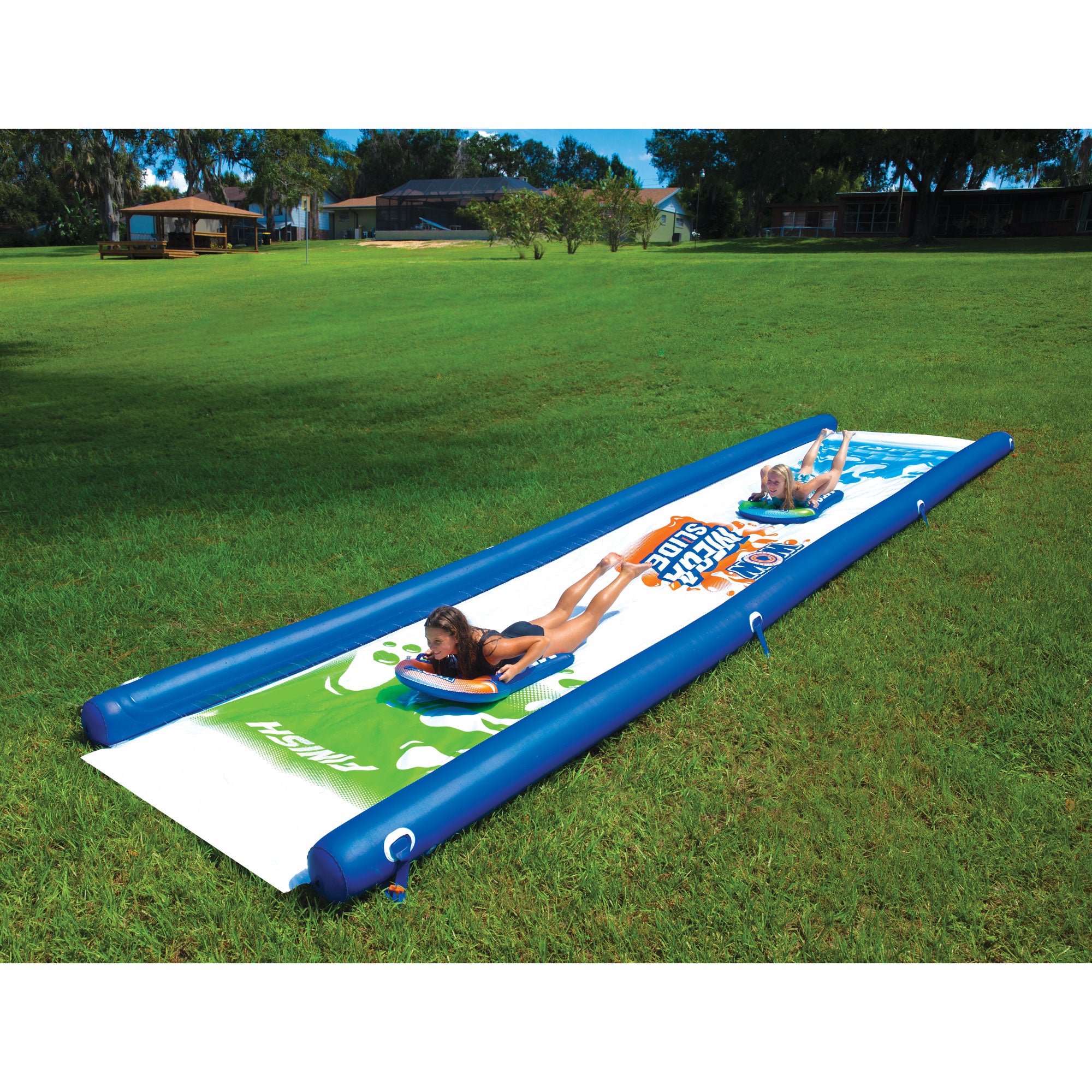 WOW Watersports 19-2205 Mega Slide Backyard Waterslide with Built In Sprinklers