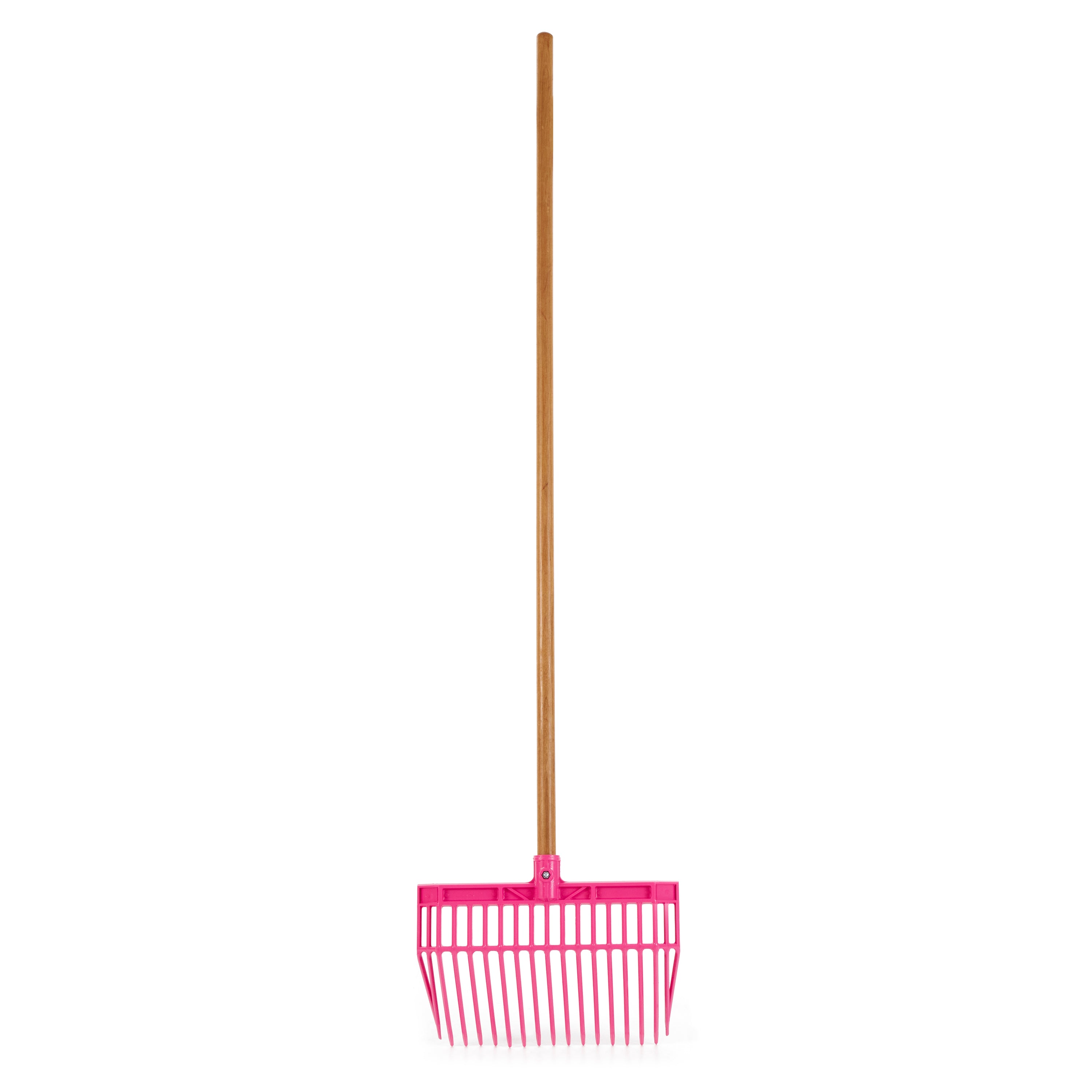 Little Giant DuraFork Plastic Outdoor Lawn and Garden Bedding Fork, Hot Pink - VMInnovations