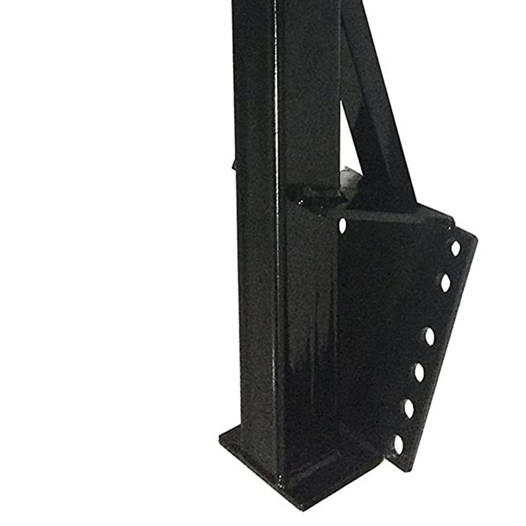 Tow Tuff TTF-08HD Heavy Duty Steel Universal Spare Trailer Tire Carrier, Black - VMInnovations