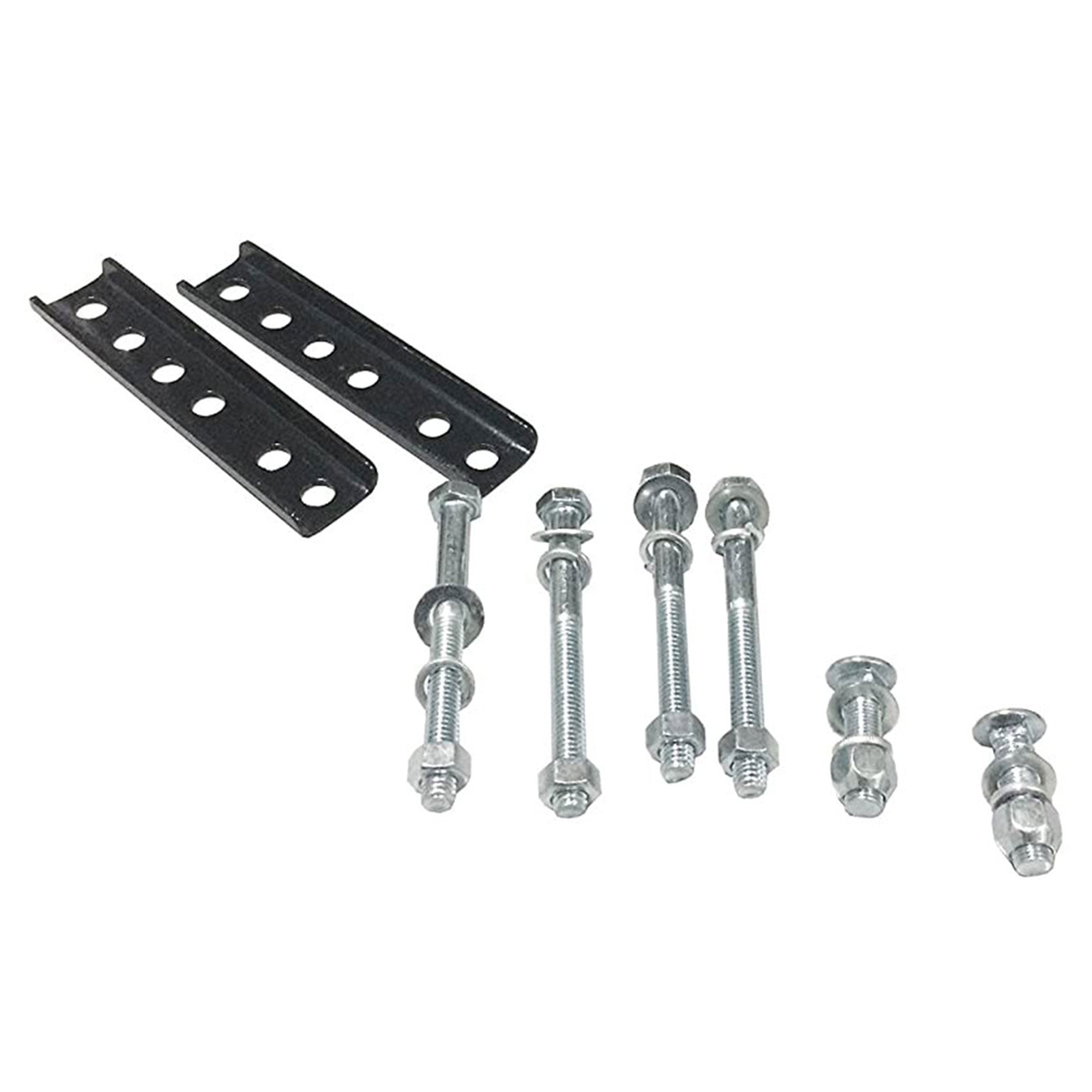 Tow Tuff TTF-08HD Heavy Duty Steel Universal Spare Trailer Tire Carrier, Black - VMInnovations