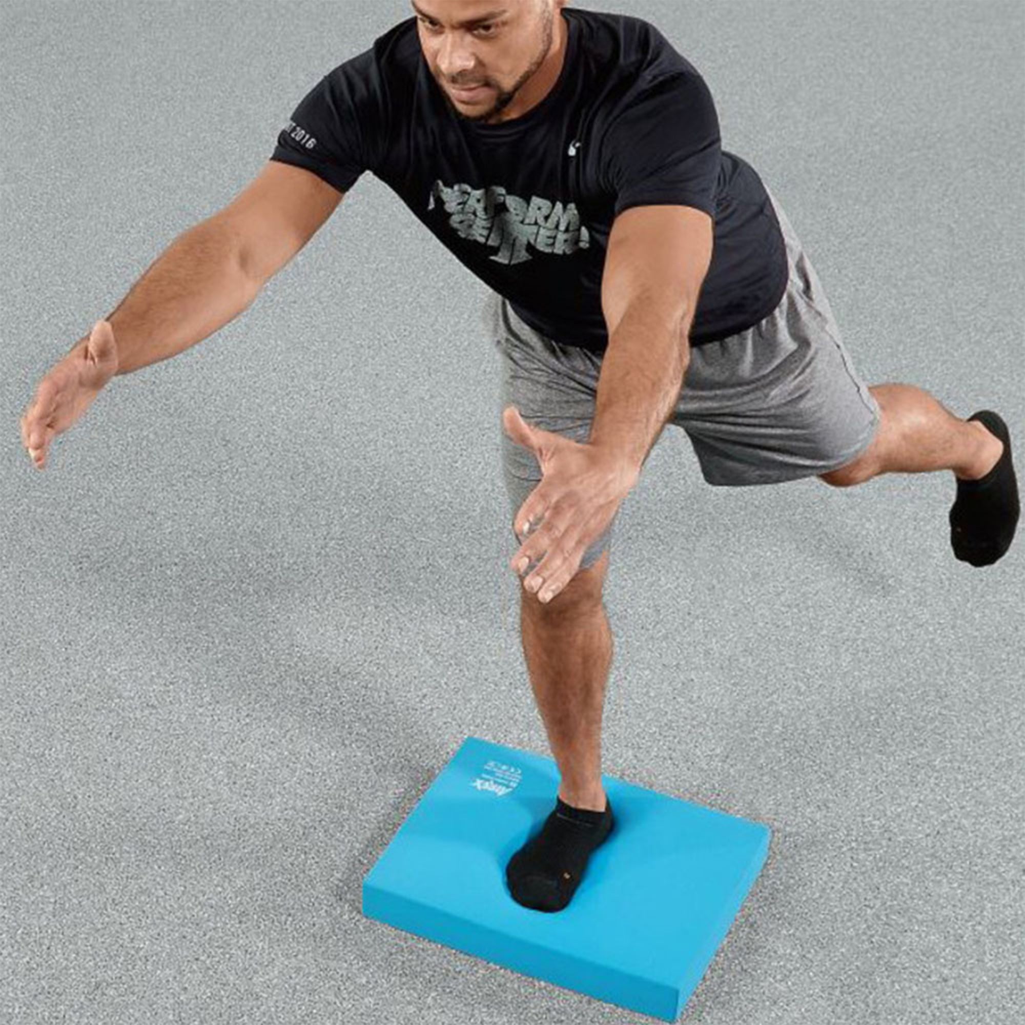 Airex Home Gym Physical Therapy Workout Yoga Foam Balance Pad, Blue (Open Box)