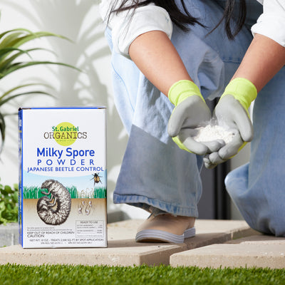 St. Gabriel Organics Milky Spore Powder Japanese Beetle Grub Control, 10 Ounces - VMInnovations