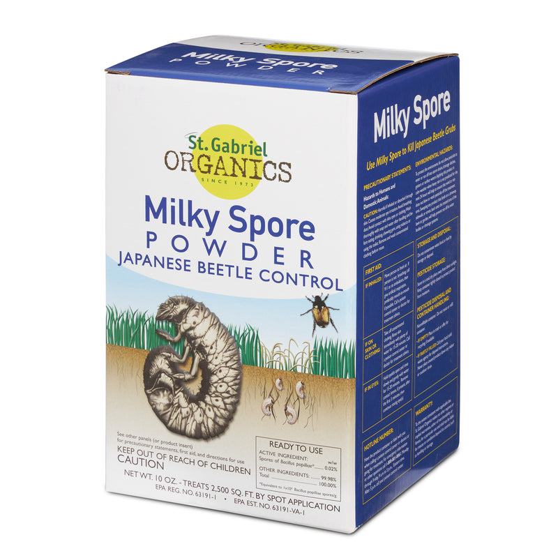 St. Gabriel Organics Milky Spore Powder Japanese Beetle Grub Control, 10 Ounces
