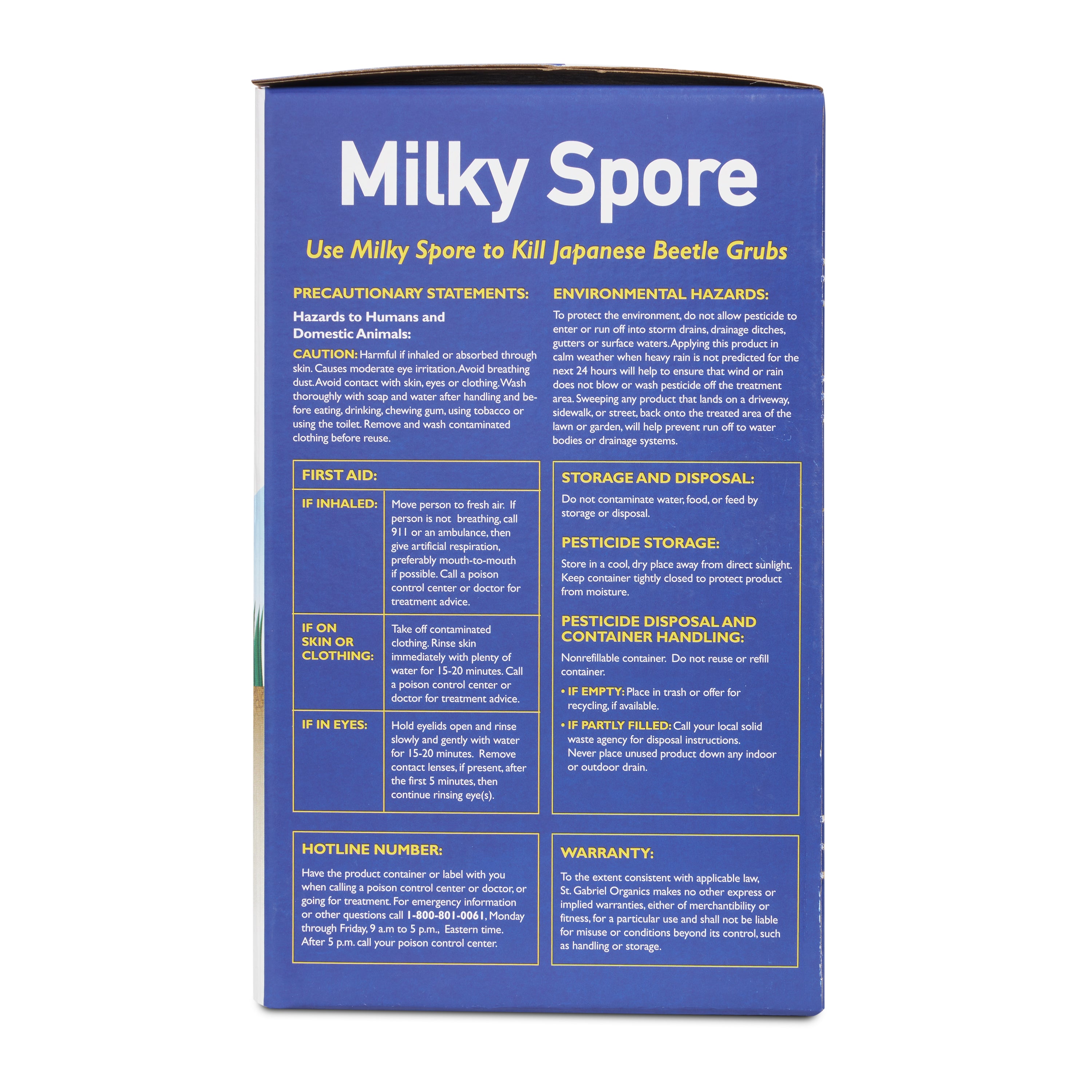 St. Gabriel Organics Milky Spore Powder Japanese Beetle Control, 10oz (Open Box) - VMInnovations
