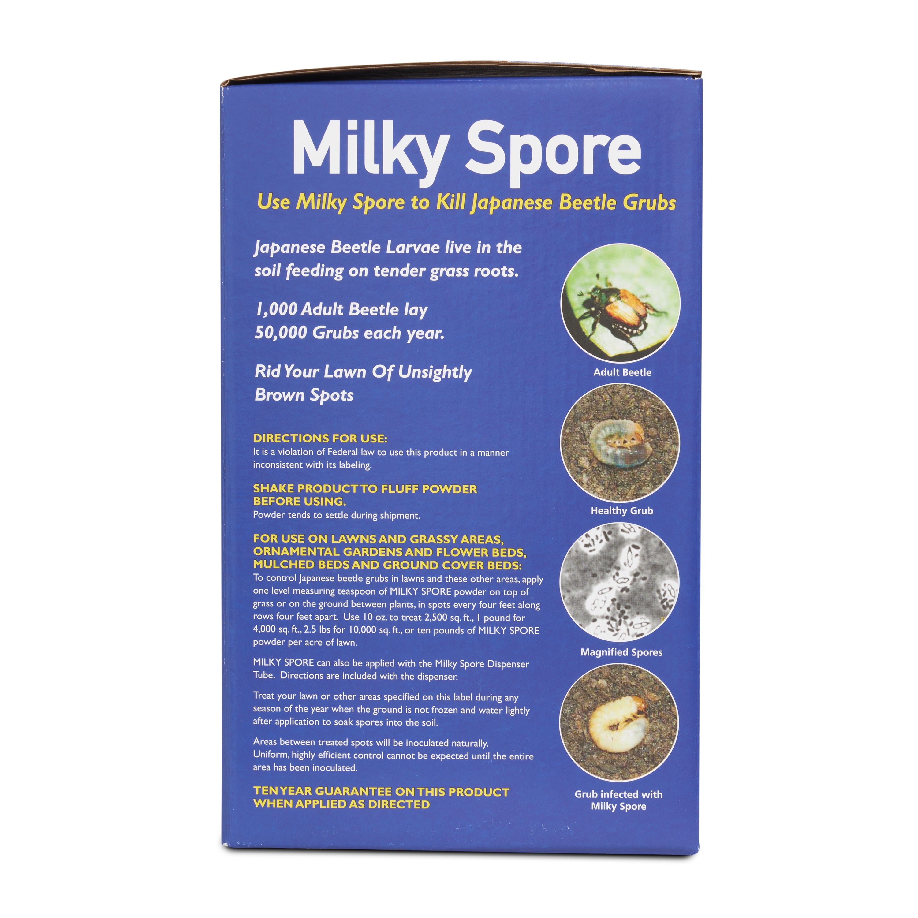 St. Gabriel Organics Milky Spore Powder Japanese Beetle Control, 10oz (Open Box) - VMInnovations