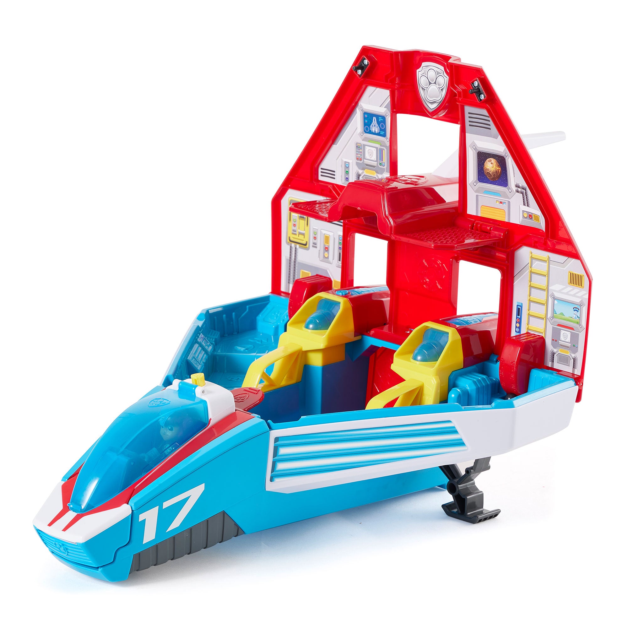 Paw Patrol Super Paws 2 in 1 Transforming Mighty Pups Jet Command Center (Used) - VMInnovations