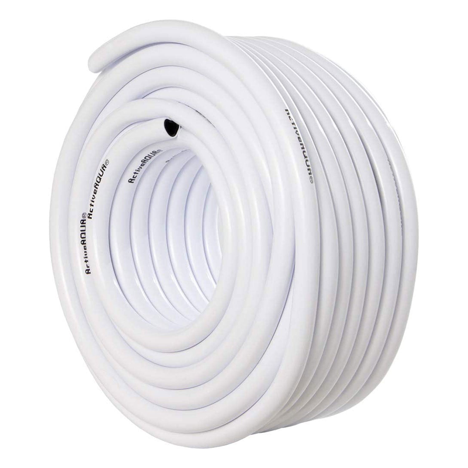 Active Aqua 1/2" Diameter Hydroponic Irrigation Tubing, 100', White (Open Box)