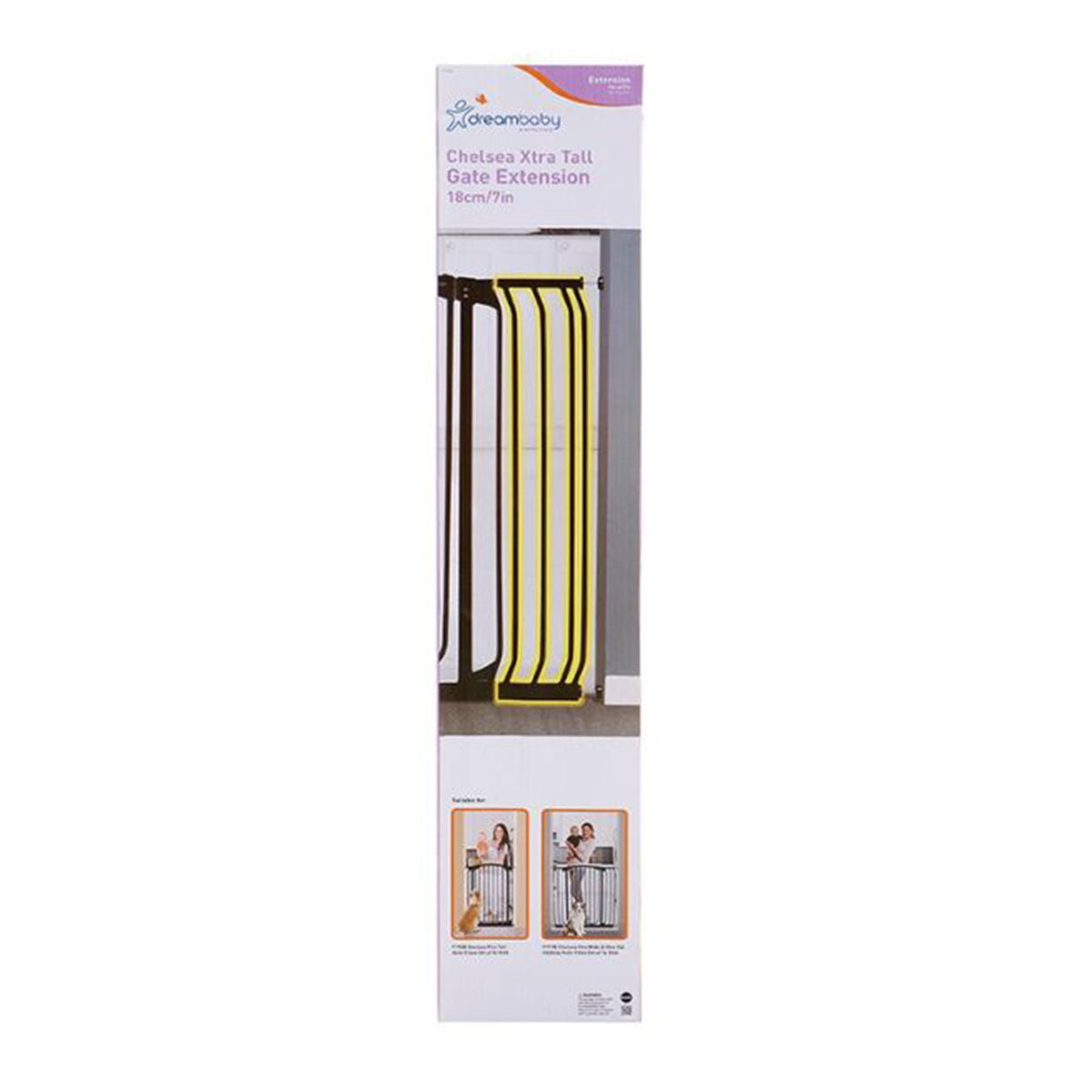 Dreambaby F193B Chelsea 7 Inch Wide Baby and Pet Safety Gate Extension, Black - VMInnovations