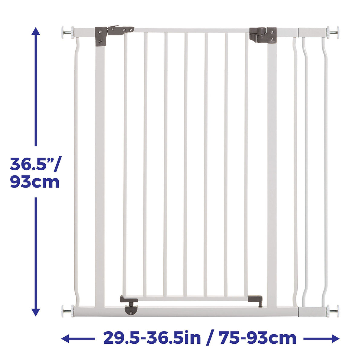 Dreambaby L768 Liberty 29.5 to 36.5 Inch Auto-Close Baby Pet Safety Gate, White - VMInnovations