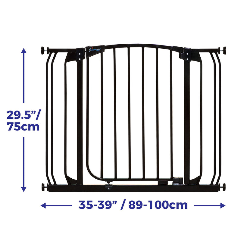 Dreambaby L778B Chelsea 28 to 39 Inch Auto-Close Baby Pet Safety Gate, Black