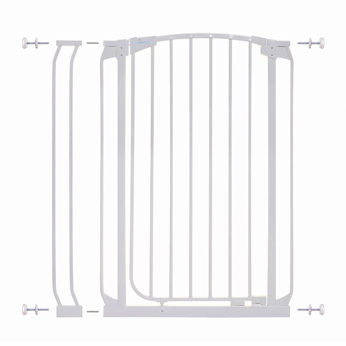 Dreambaby L796W Chelsea 28 to 35.5 Inch Auto-Close Baby Pet Safety Gate, White - VMInnovations