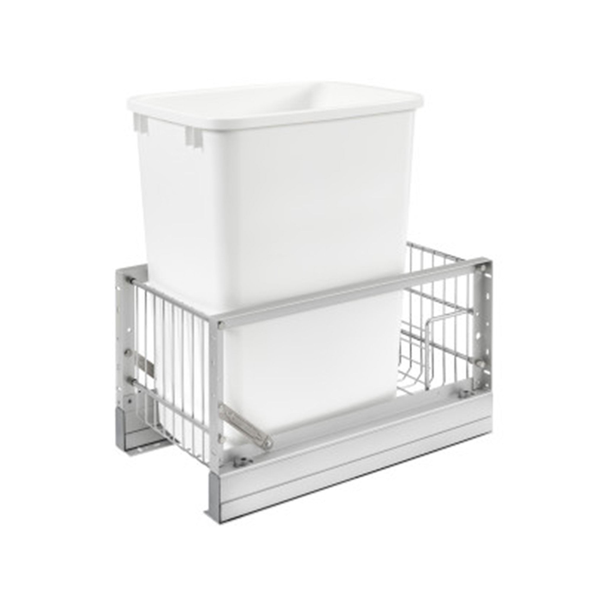 Rev-A-Shelf Reduced Depth Pullout 35 qt. Trash Can w/ Soft-Close, 5349-15DM18-1 - VMInnovations