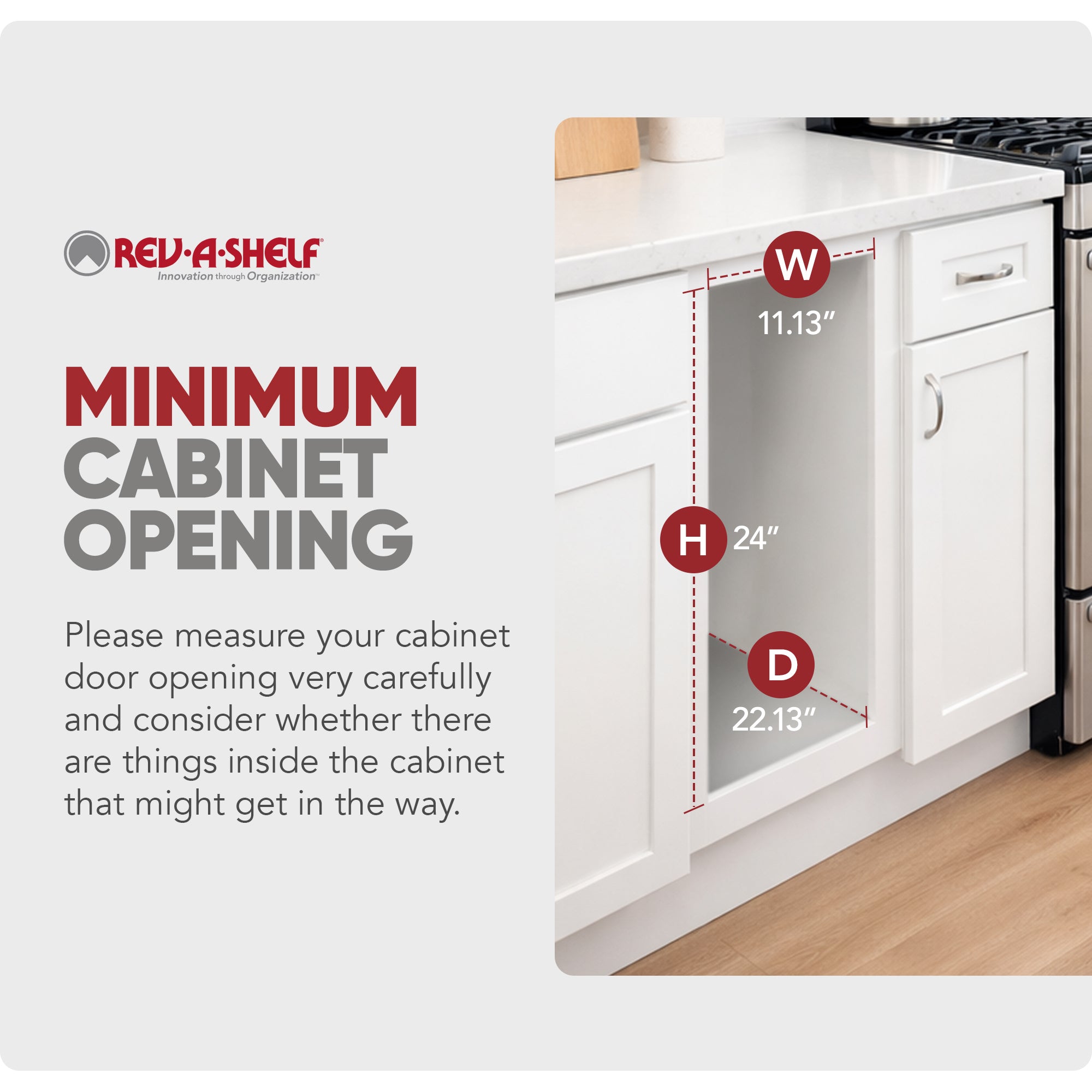 Rev-A-Shelf Pullout Kitchen Trash Can 50 qt. with Soft-close, 53WC-1550SCDM-113