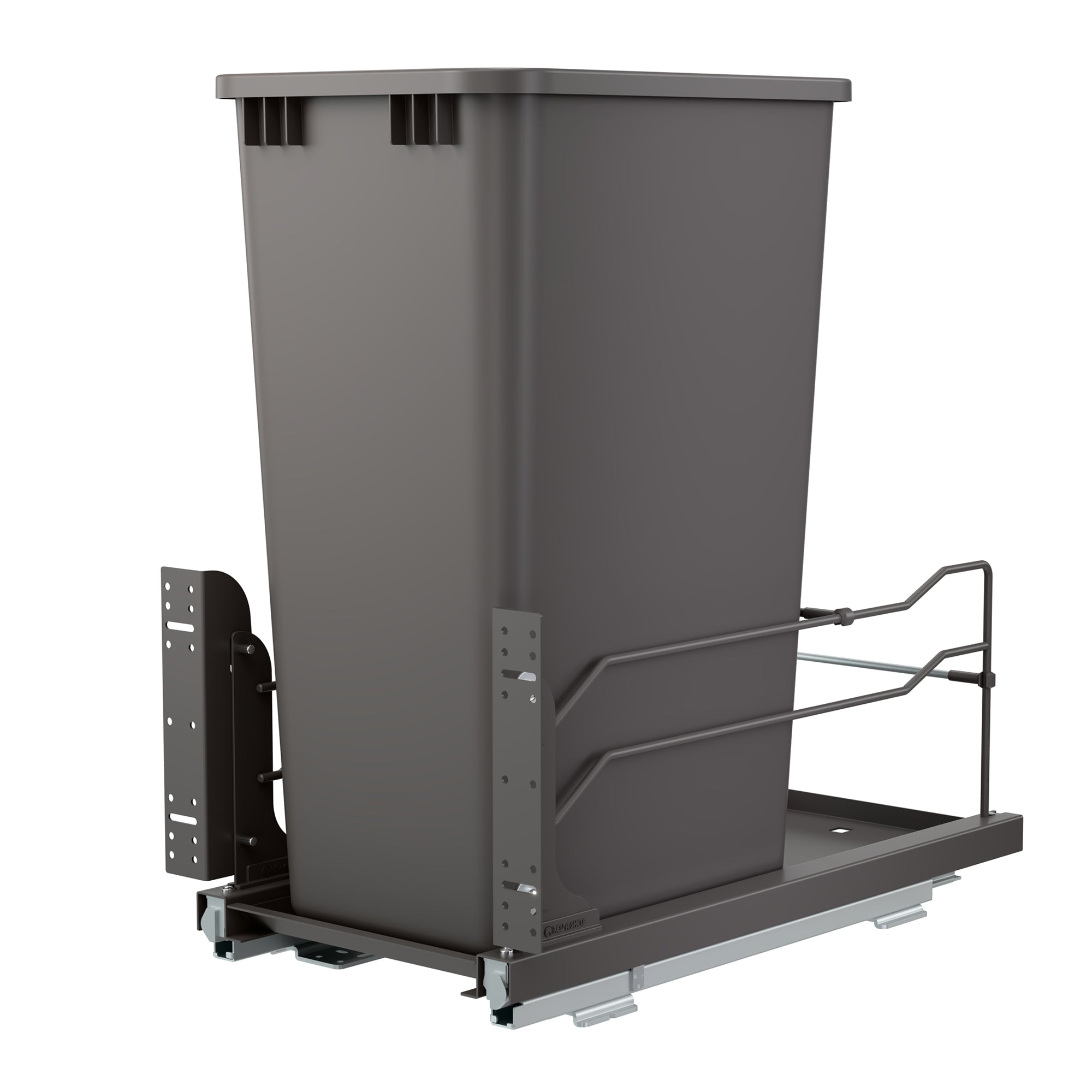 Rev-A-Shelf Pullout Kitchen Trash Can 50 qt. with Soft-close, 53WC-1550SCDM-113