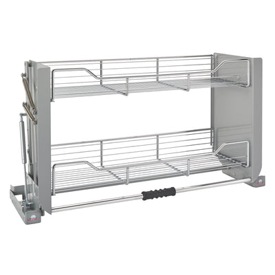 Rev-A-Shelf 36" Kitchen Pull-Down Wall Cabinet Shelf System, Chrome, 5PD-36CRN