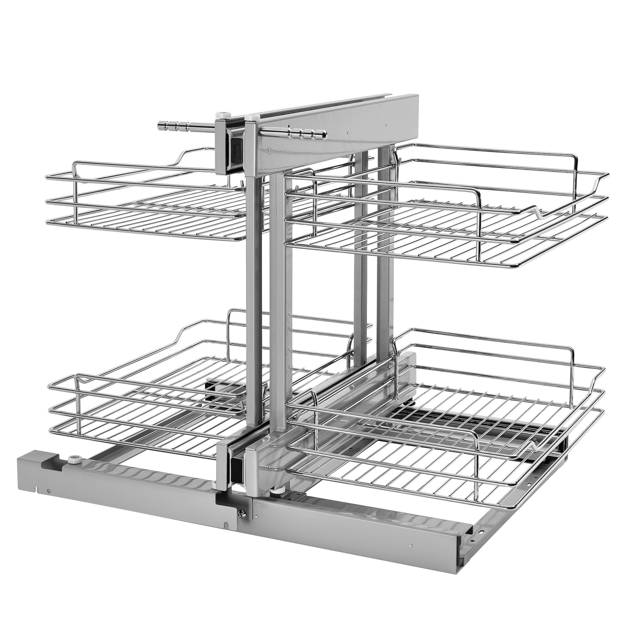 Rev-A-Shelf Chrome 2-Tier Optimizer-18" Blind Corner Cabinet Openings,5PSP-18-CR