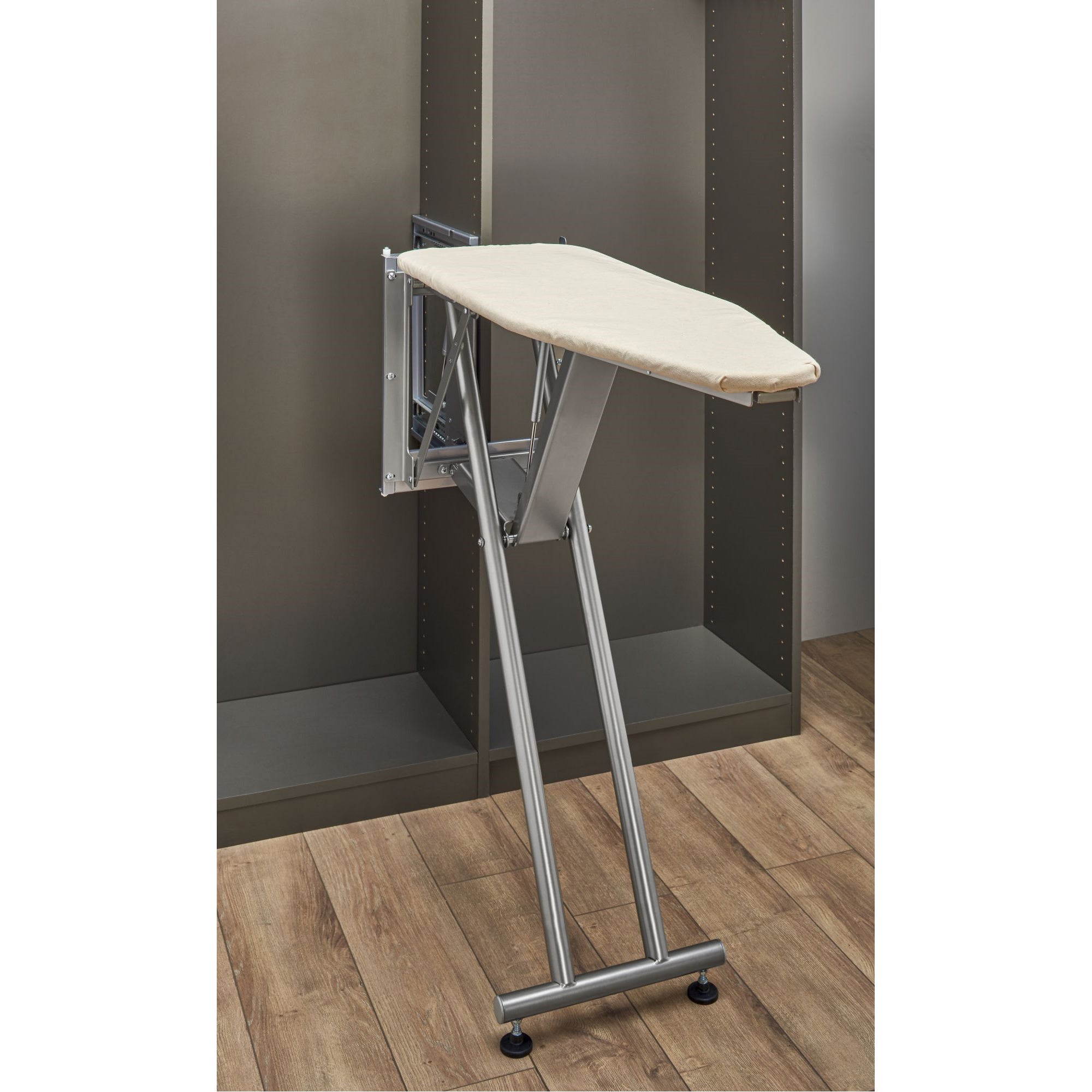 Rev-A-Shelf Sidelines Premiere Pop Up Ironing Board w/ Soft-close, CPUIBSL-14-SM - VMInnovations
