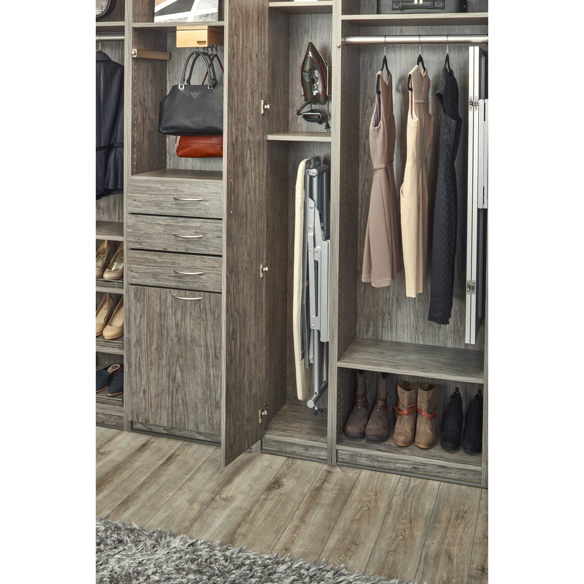 Rev-A-Shelf Sidelines Premiere Pop Up Ironing Board w/ Soft-close, CPUIBSL-14-SM - VMInnovations