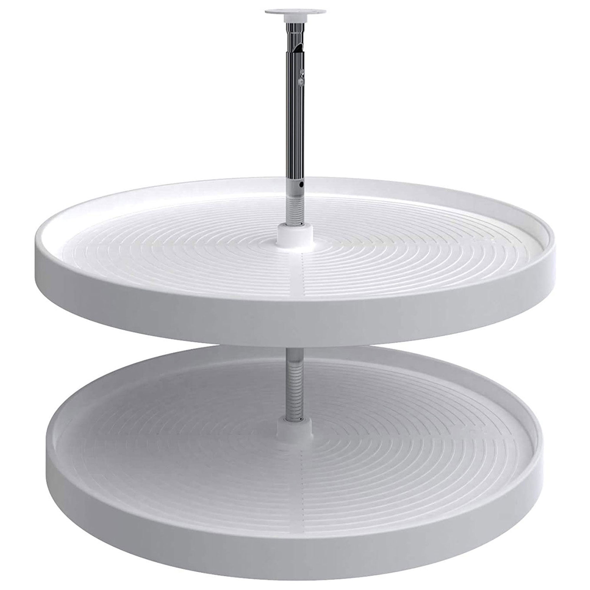 Rev-A-Shelf 32'' Lazy Susan Full-Circle Polymer Two-Shelf, White, 2062-32-11-1 - VMInnovations