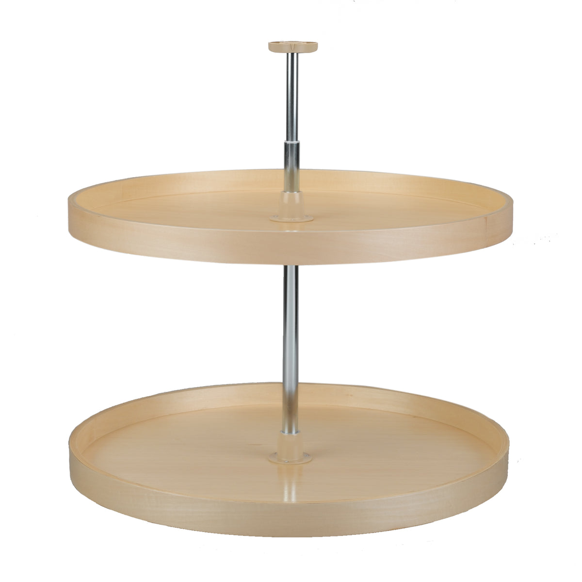 Rev-A-Shelf 28" Lazy Susan Polymer Full Circle 2-Tier, Brown, 4BW-062-28-1