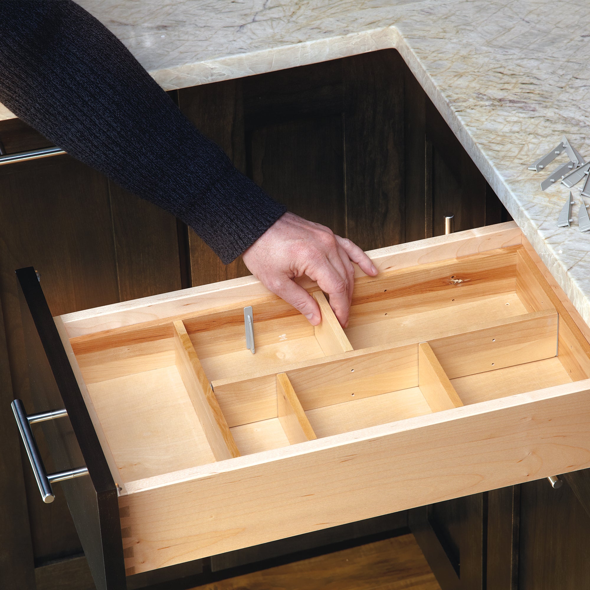 Rev-A-Shelf Customizable Drop-in Kitchen Cutlery Drawer Organizer, LD-4CT21-1 - VMInnovations