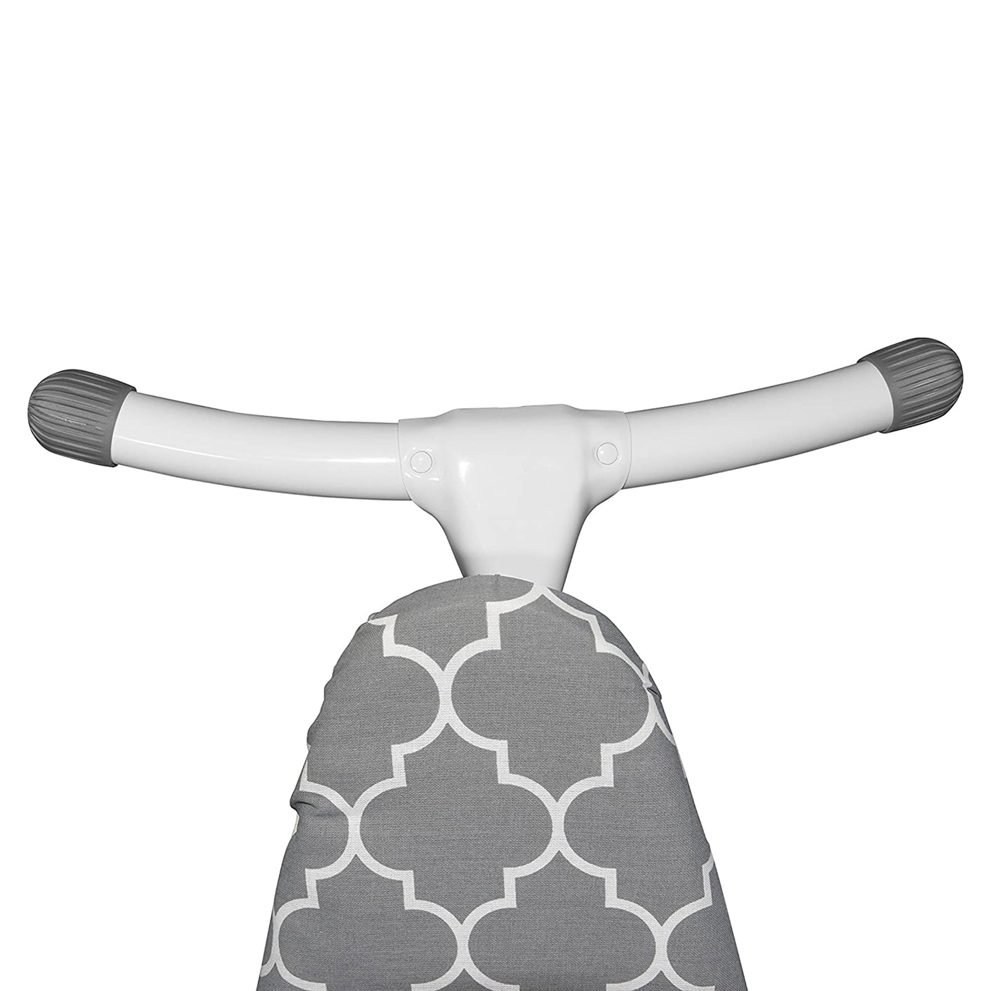 Homz Foldable Freestanding Portable Steel Ironing Board, Gray & White (Open Box)