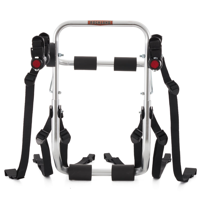 Rockland Trunk Mounted Bicycle Rack Carrier for Cars with Pads, Holds 2 Bikes