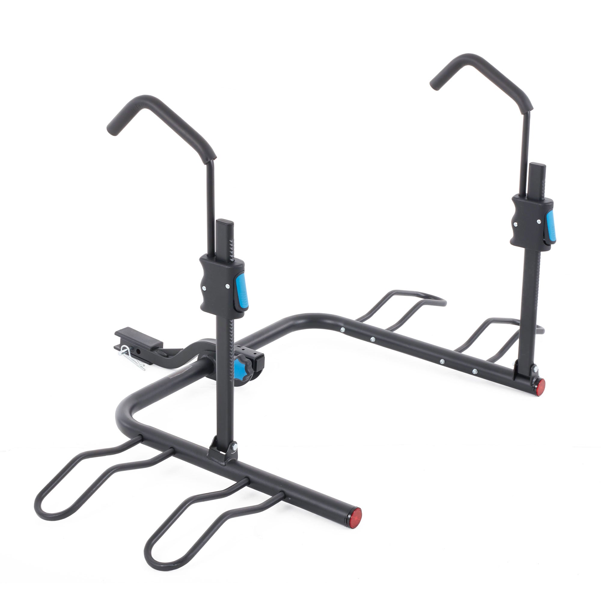 Rockland Steel U Shaped Hitch Mounted Bicycle Rack Travel Carrier, Holds 2 Bikes - VMInnovations