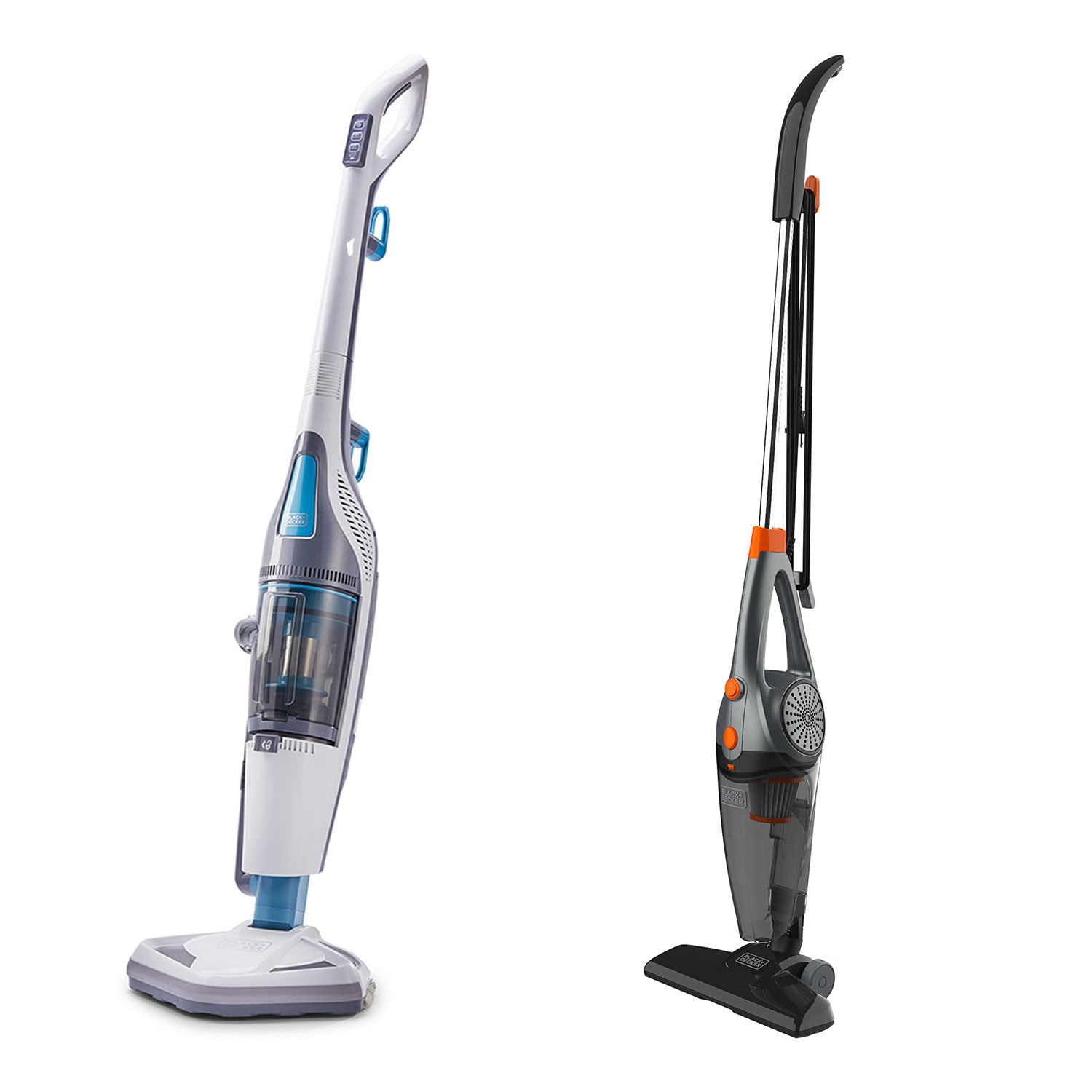 Black and Decker Steam Mop Vacuum Cleaner Duo w/ Upright Handheld Vacuum Cleaner