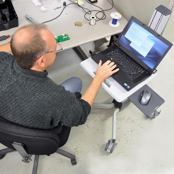 Ergotron 24-205-214 Neo-Flex Adjustable Laptop Desk Cart for Mobile Computing - VMInnovations