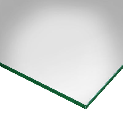 Dulles Glass 24 Inch Square Flat Polish Edge 1/4 Inch Tempered Glass Table Top