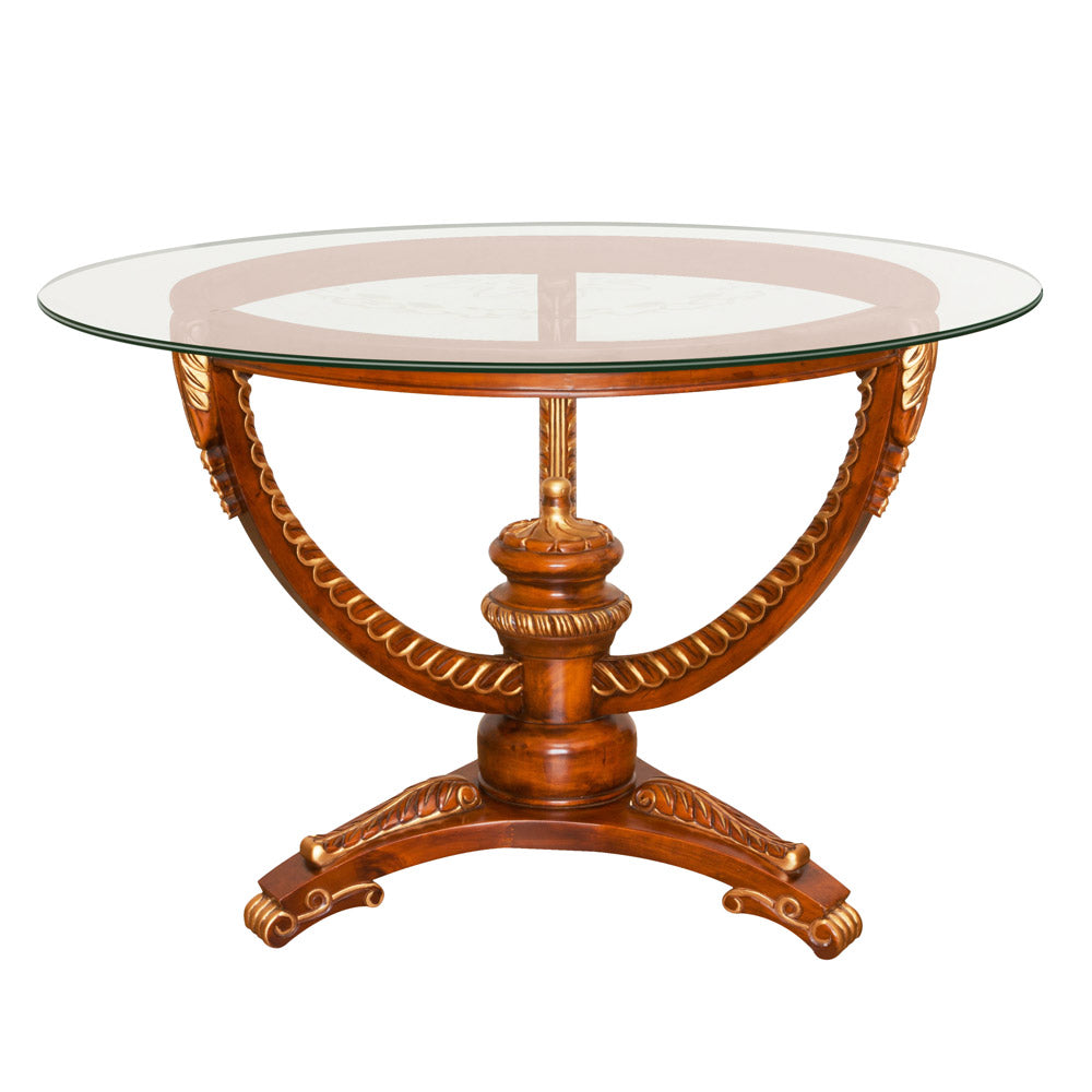 Dulles Glass 24" Round Pencil Polish Edge 3/8 Inch Glass Table Top (Open Box)