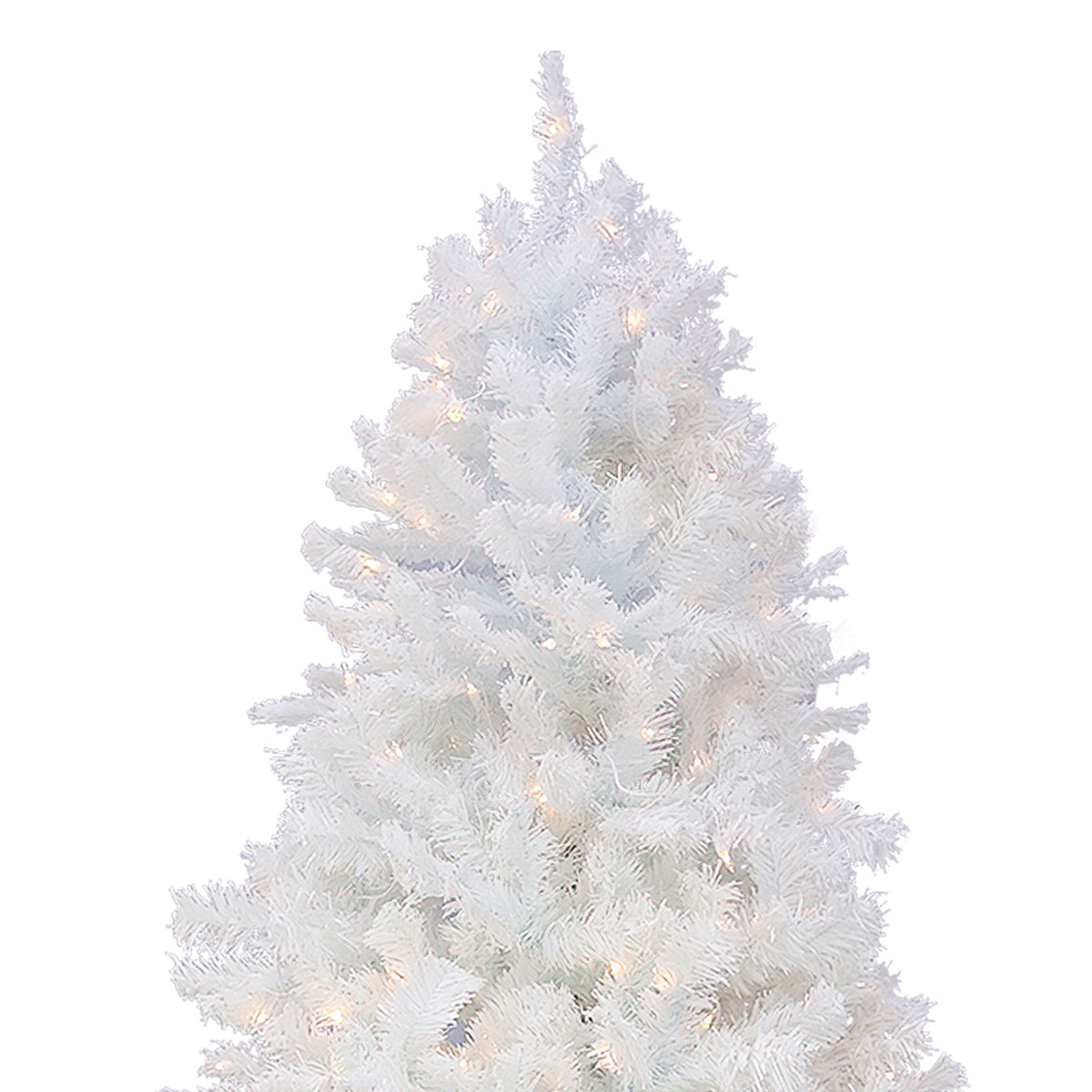 National Tree Company 7.5 Foot Prelit Full Body Artificial Christmas Tree, White - VMInnovations