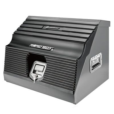Powerbuilt Rapid Box Portable Slant Front Lockable Toolbox for Truck or Garage