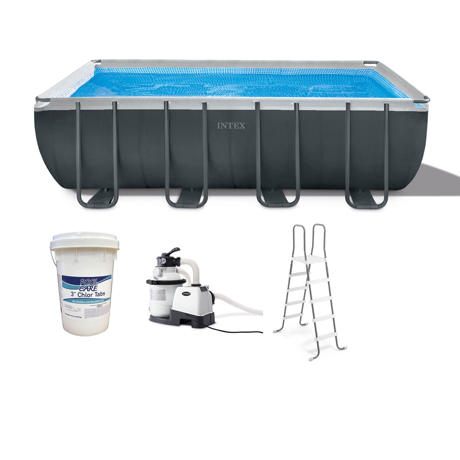 Intex 18' x 52" Ultra XTR Swimming Pool Set with Pump Filter & Chlorine Tablets