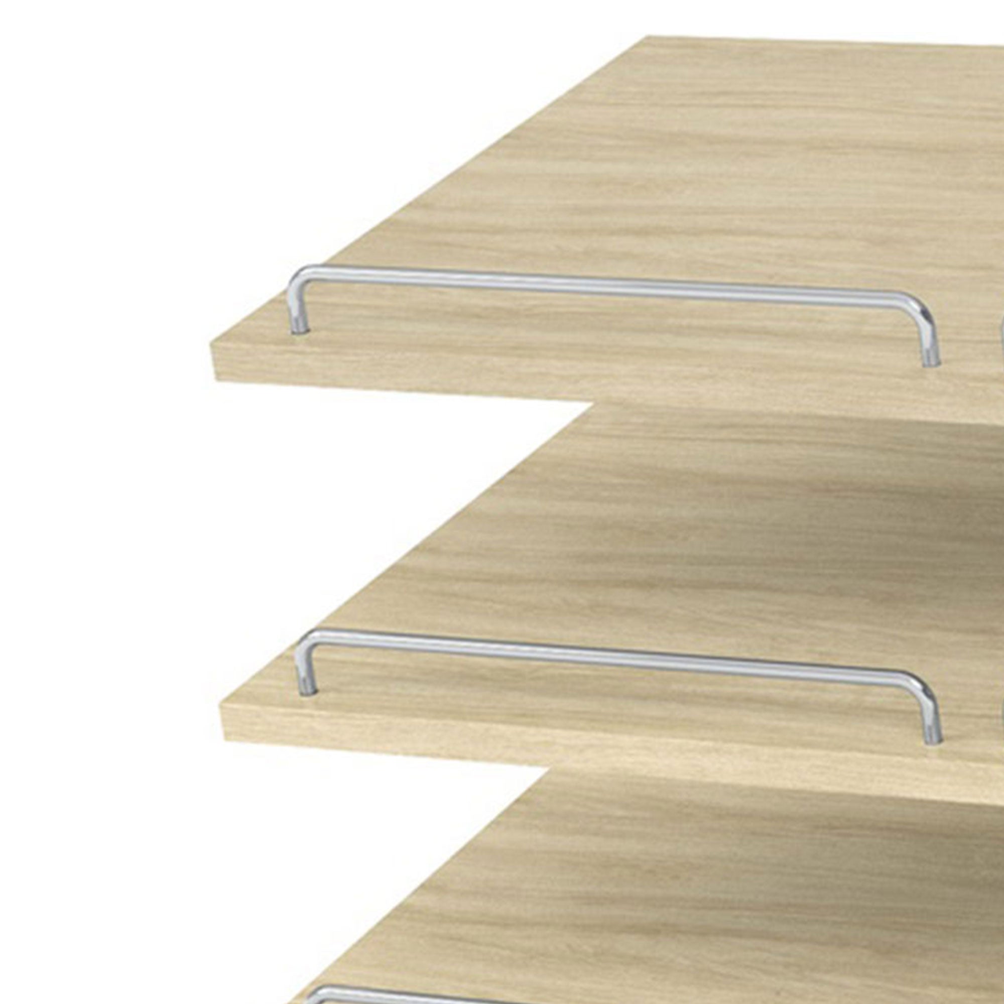 Easy Track Deluxe Dual Tower Closet Shelf Organizer Storage System, Honey Blonde - VMInnovations