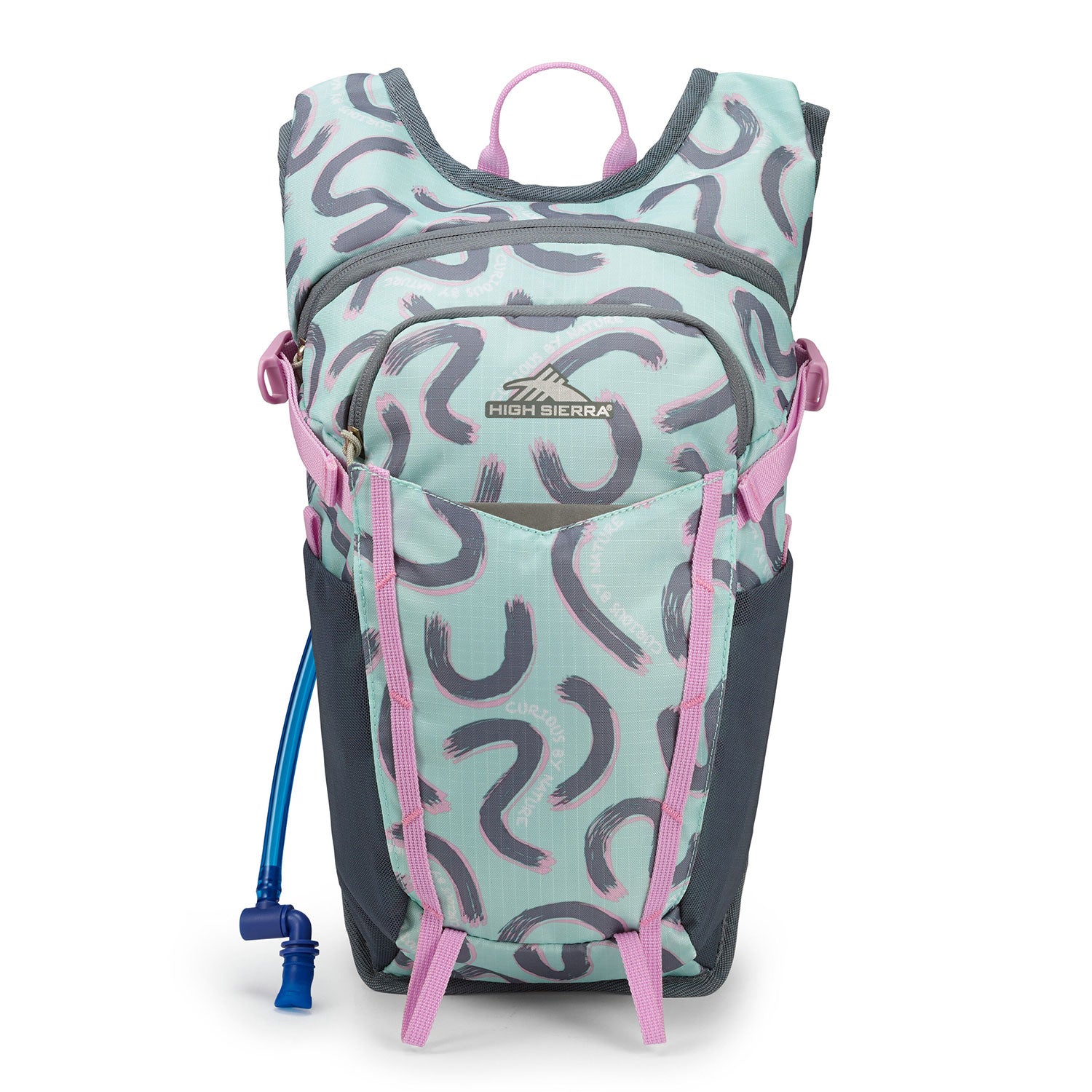 High Sierra Hydrahike 2.0 8L Youth Hydration Backpack for Hiking, Curious Teal