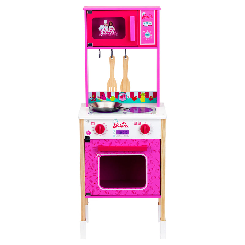 Theo Klein Barbie Epic Chef Wooden Play Toy Kitchen Playset for Kids 3+ (Used)