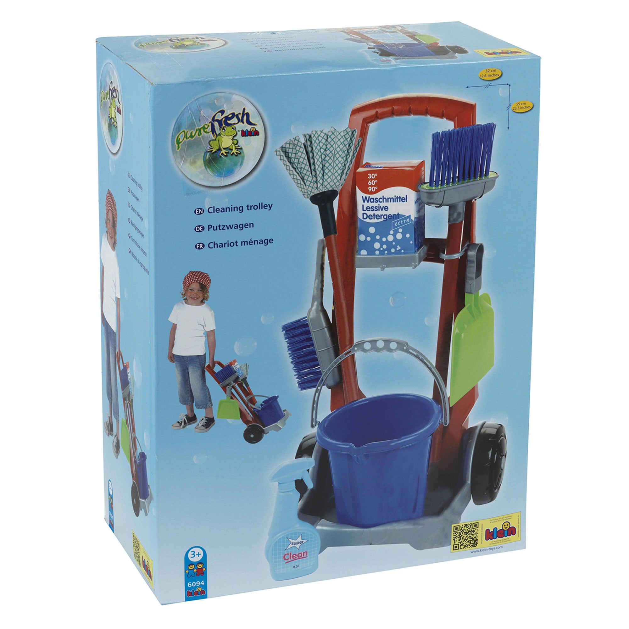 Theo Klein Premium Cleaning Trolley Toys with Accessories for Kids Ages 3 and Up - VMInnovations