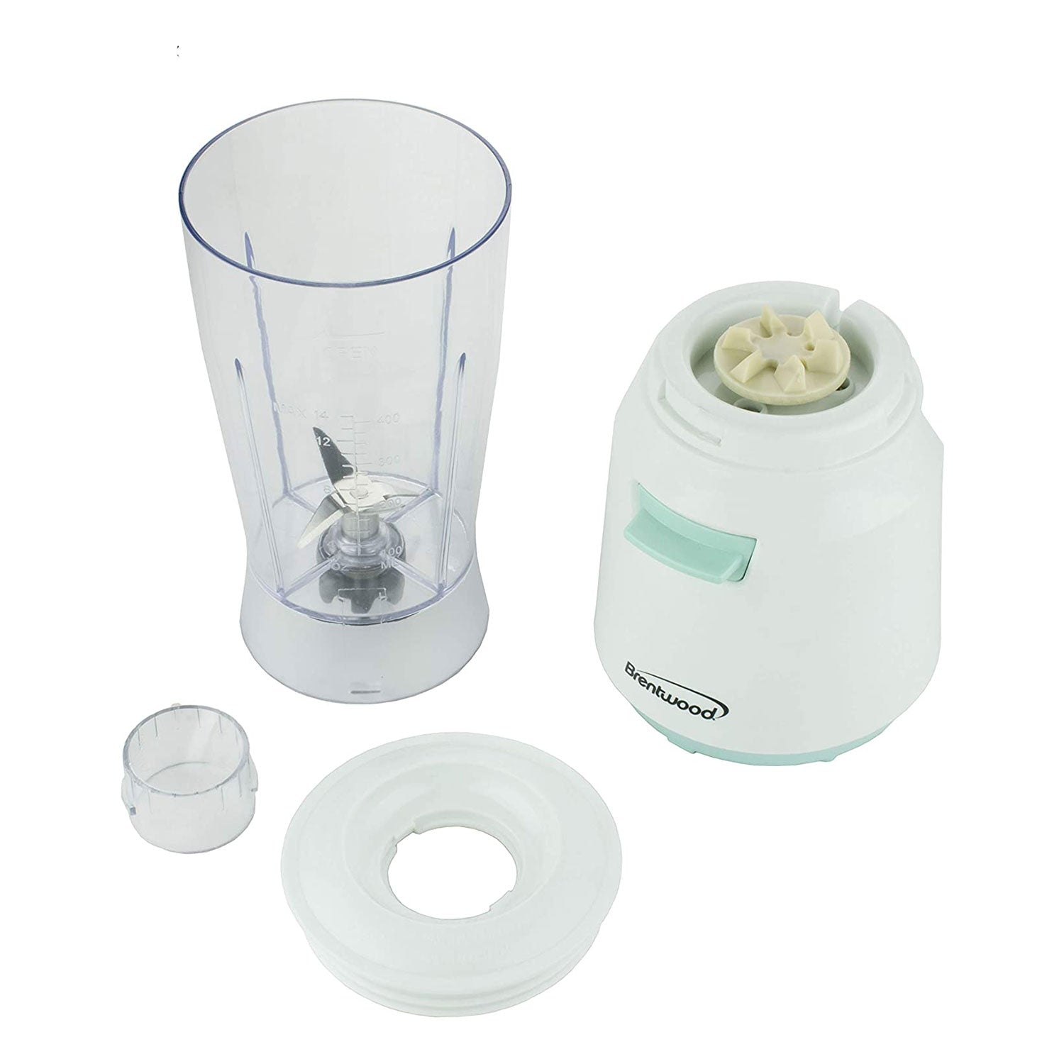 Brentwood 14oz Pulse Electric Kitchen Personal Blender with Jar, Blue (Open Box)