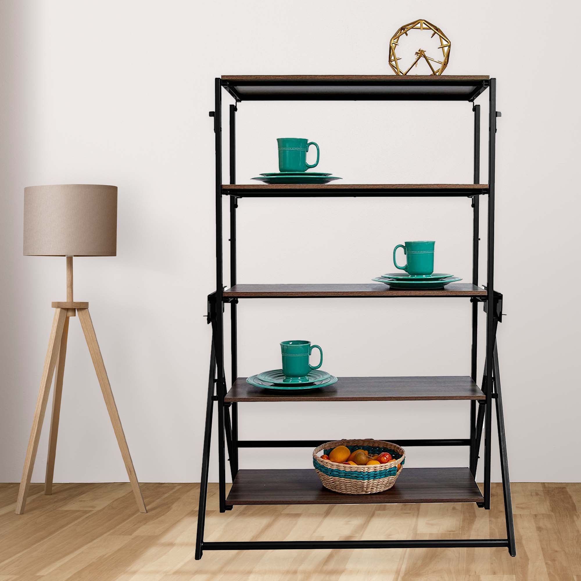 Origami 2 in 1 Wooden Display Storage Shelf To Table Desk Unit (Used) - VMInnovations