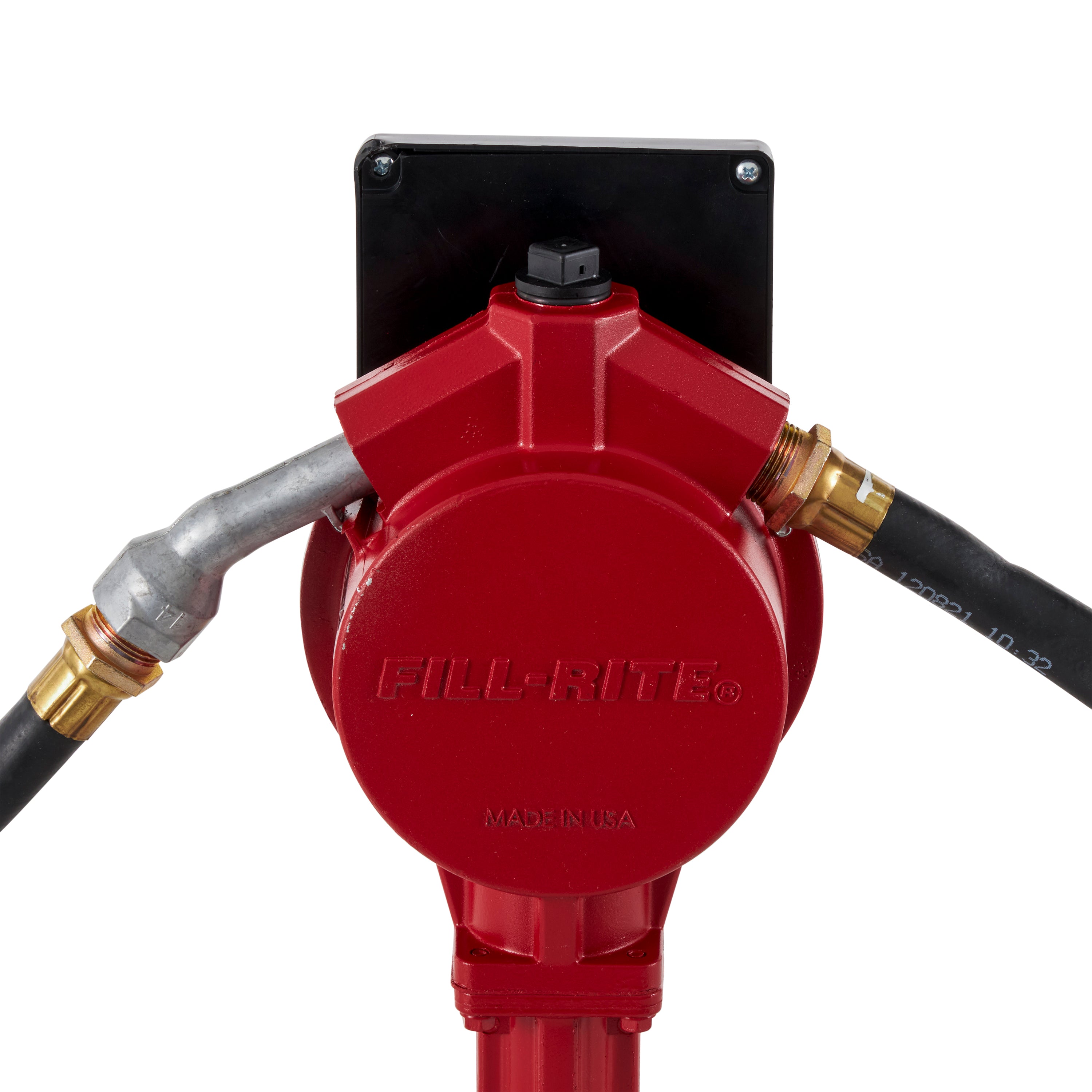 Fill-Rite FR112C Fuel Transfer Rotary Hand Pump w/ Suction Pipe, Hose, & Counter