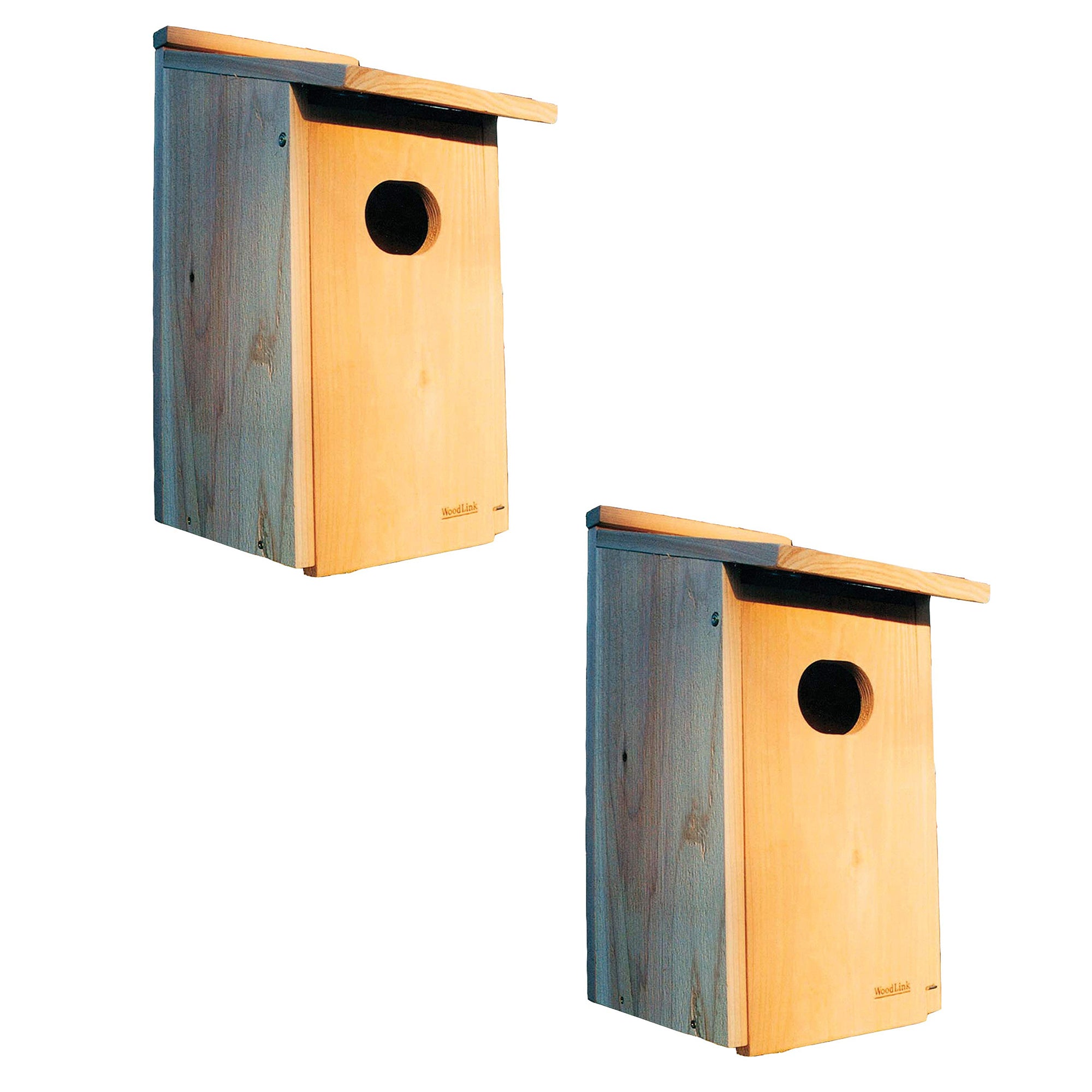 Woodlink WD1 Wood Duck Nesting House Box w/ 4x3-Inch Oval Entrance Hole (2 Pack) - VMInnovations