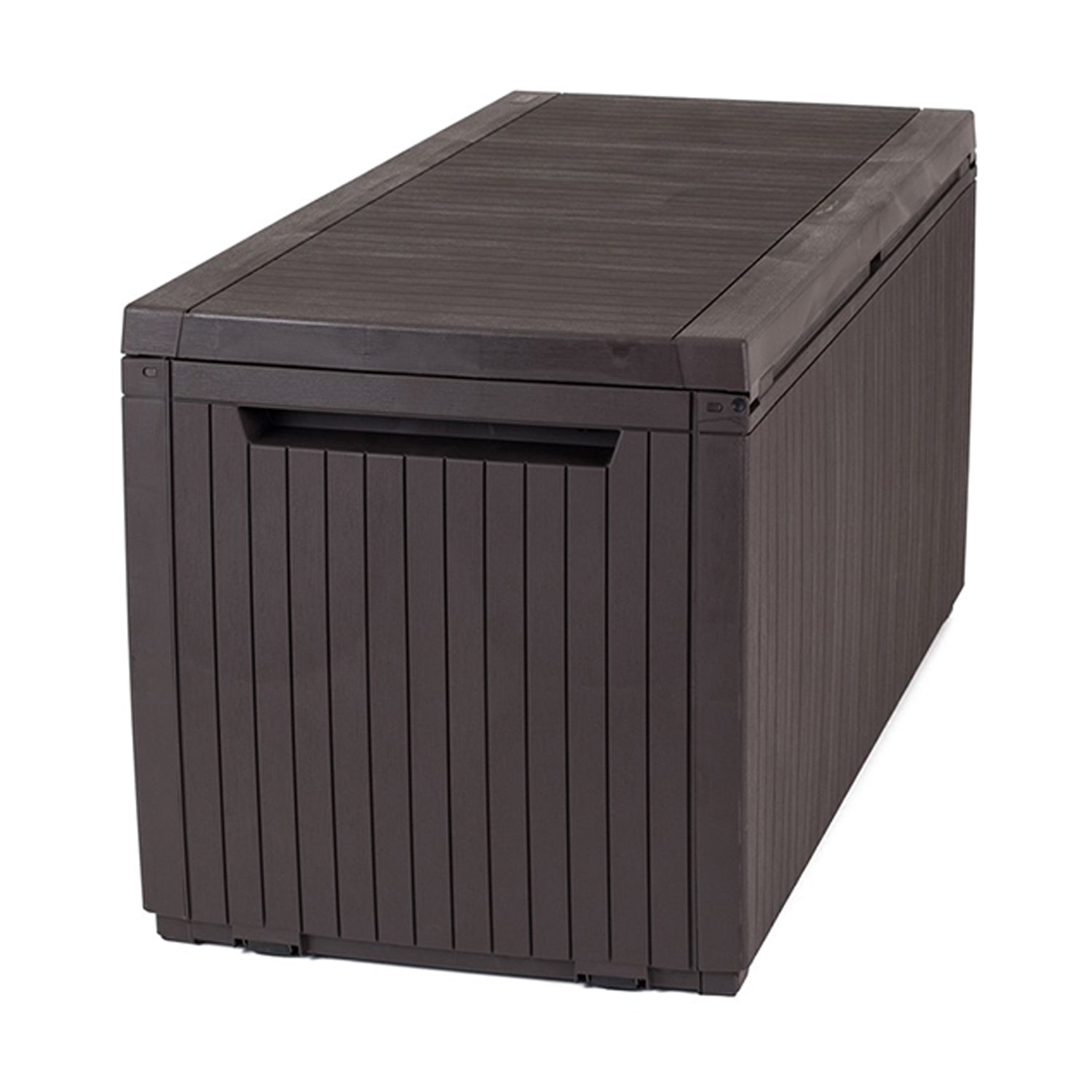 Keter 243547 Springwood 80 Gallon Resin Outdoor Storage Deck Box (For Parts)