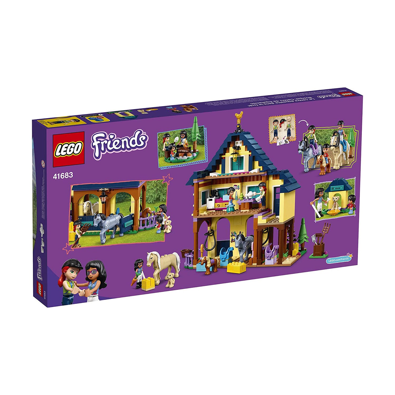 LEGO Friends 41683 Forest Horseback Riding Center 511 Piece Kit w/ 7 Minifigures