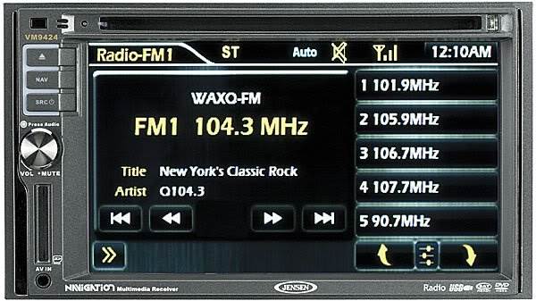 JENSEN VM9424 Car CD/MP3/DVD/Ipod Player w/ Navigation