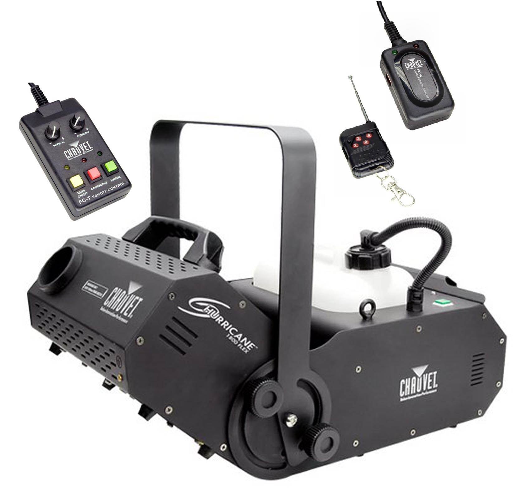 NEW! CHAUVET HURRICANE H1800 FLEX Fog/Smoke Pro Machine w/ FC-W Wireless Remote
