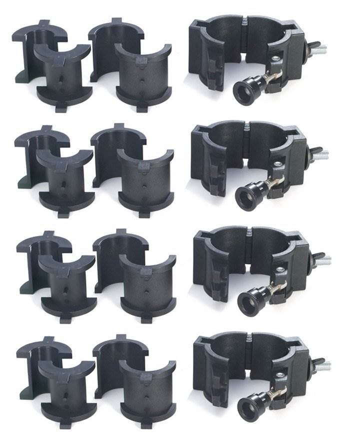 Chauvet 360° Wrap Around O-Clamps Truss Light Mounting - 75 lb Capacity (4 Pack)