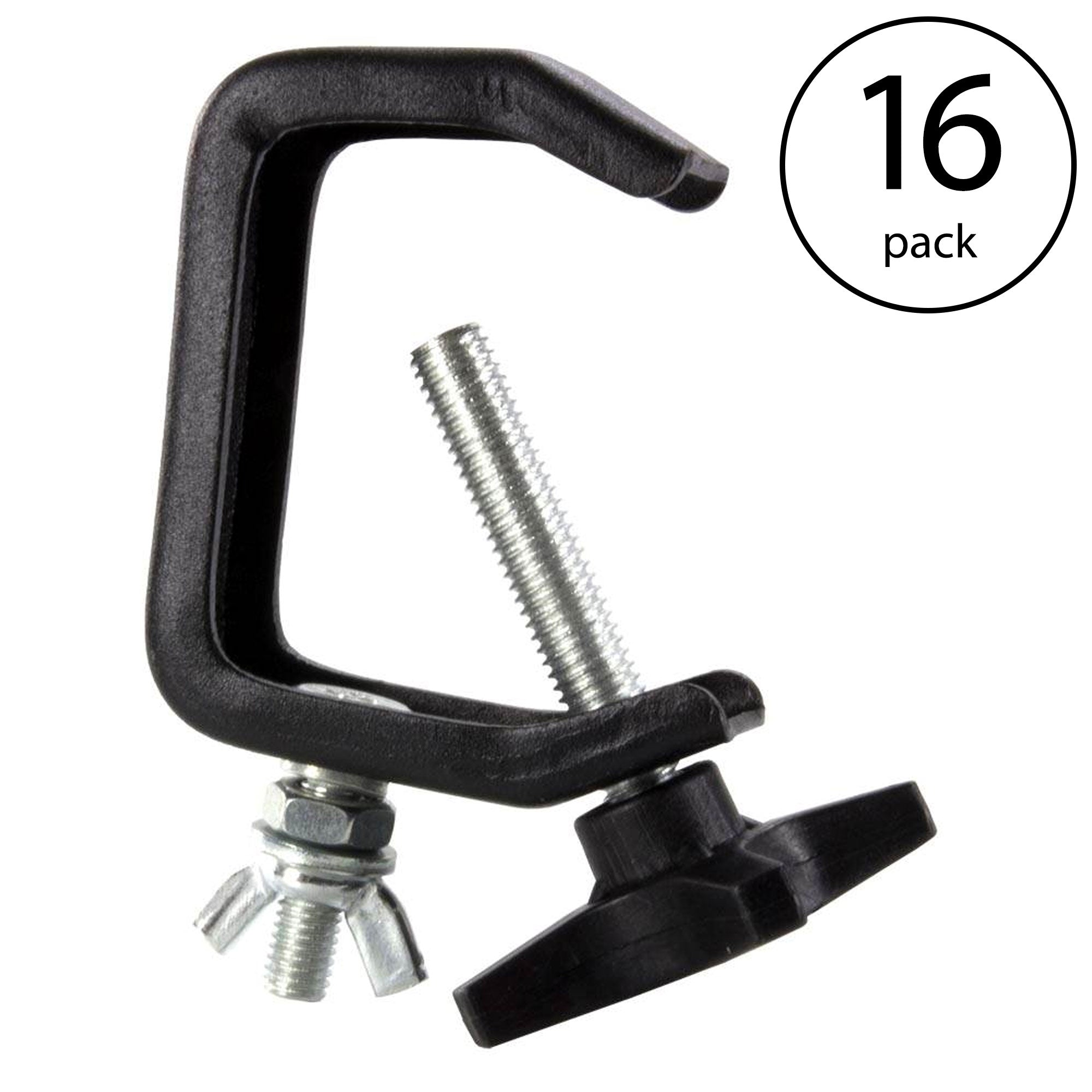 16 CHAUVET CLP-03 Standard C Clamps DJ 1-2" Truss Light Mount | 44 lbs Capacity